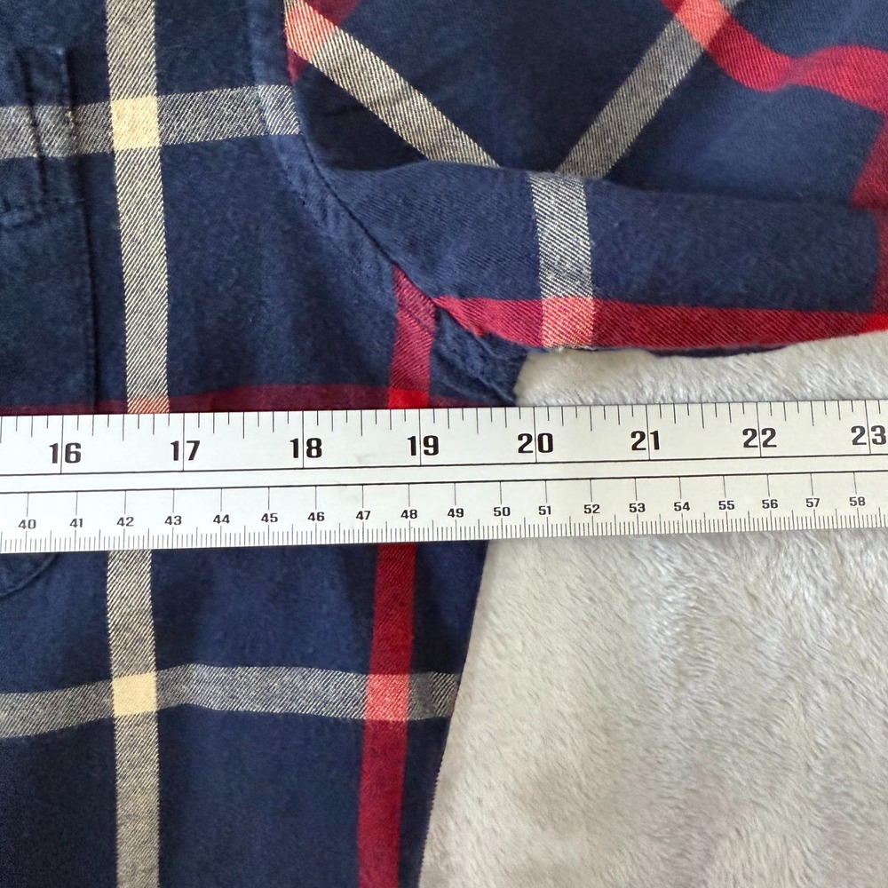 J.Crew Factory Classic Brushed Twill Plaid Button Down Shirt Mens Size Small - Picture 5 of 6